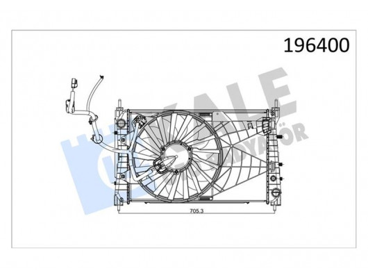 RADYATÖR FAN DAVLUMBAZ MODÜL LINEA 1.6 JTD KLİMALI 1 SIRA ALB SİSTEM
