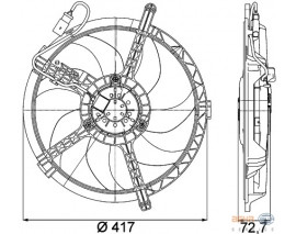 RADYATOR FANI 150 W MINI R56 R60 PREMIUM LINE