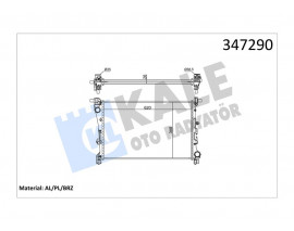 RADYATÖR FIAT EGEA 1.3-1.6 MULTİJET-1.4 AL-PL-BRZ