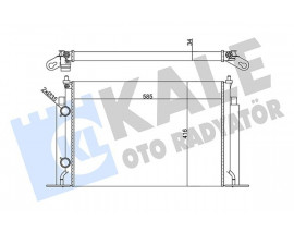 RADYATÖR FIAT STILO RADYATÖR AL/MKNK 585X416X34