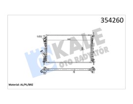 RADYATÖR FIESTA V-FUSION 1.6TDCI AC KLİMASIZ MEK 593x379x26