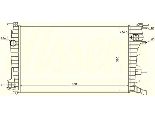 RADYATOR FLUENCE 1.5DCI MEK. 630X368X34 637616