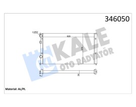 RADYATÖR GOLF 3-LUPO-POLO CLASIC-CADDY 2-CORDOBA-IBIZA II-1.6-2.0 16V-1.9 TDI AC MEK AL/PL/BRZ