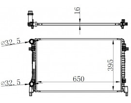 RADYATÖR GOLF VII-A3-LEON-OCTAVIA 1.2-1.4-1.6 12 650x398x16 65327