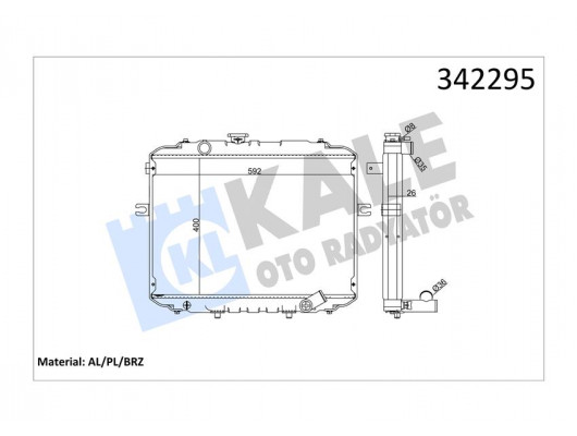 RADYATÖR HYUNDAI- H100 BUS-H1-STRAEX AL-PL-BRZ