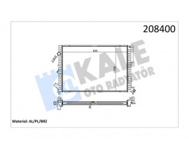 RADYATÖR LGN 1.8-2.0 16V-2.2 D ESPACE III 2.0 AC MEK OTOM 1 SIRA PA SİSTEM 635x441x47