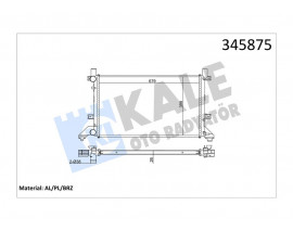 RADYATÖR LT28-35-LT28-46 2.5TDI-2.8TDI AC KLİMASIZ MEK 679x399x26 AL/PL/BRZ