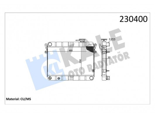 RADYATÖR M131 EM-YM 470x292x34 3 SIRA SUPER PS FANLI SİSTEM