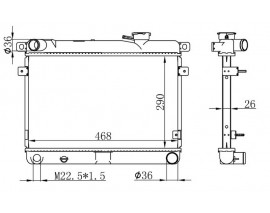 RADYATOR M131 EM-YM BRAZİNG MT 290X458X26