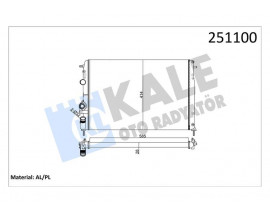 RADYATÖR MGN 2.0I 16V-MGN CLASSIC 1.4I 16V 2 SIRA AL PL SİSTEM