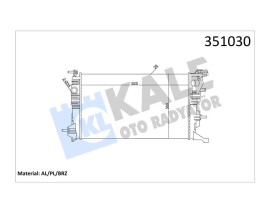 RADYATÖR MGN III 09 SCENIC III 09 1.5DCI-1.4TCE MEK AC KLİMASIZ 630x378x26