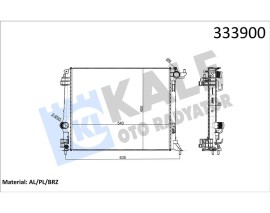 RADYATÖR MGN IV 1.5DCI-1.6 DCI AC MEK. ATOM. AL PL BRZ