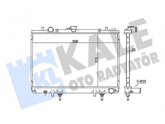 RADYATÖR MITSUBISHI L200 AL/PL/BRZ 698x408x26