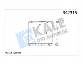 RADYATÖR NISSAN NAVARA-NP300-PATHFINDER AL-PL-BRZ