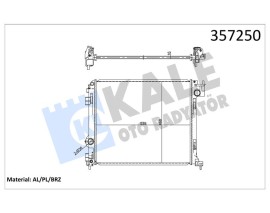RADYATÖR NISSAN QASHQAI II J11 1.5 DCI 2013-KADRAJ 1.6 DCI 2015 AL/BRZ
