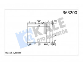 RADYATÖR NOTE-MICRA III-MICRA C C AL/PL/BRZ 500x381x16