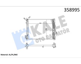 RADYATÖR OPEL MOKKA 1.4-1.6 12- MOKKA X 1.4-1.6 CDTI 12- 1300365-1300366-42418327-94552132