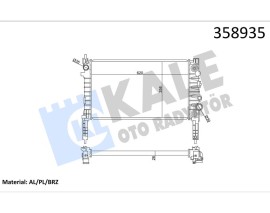 RADYATÖR OPEL MOKKA-MOKKA X A14NET OTOMATİK 1.4 12- CHEVROLET TRAX