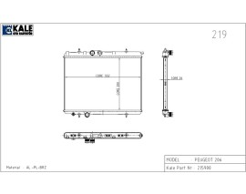 RADYATÖR P206 2.0 HDİ 1 SIRA ALB SİSTEM