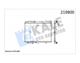 RADYATÖR P206-P307-XSARA 2.0i 16V 1 SIRA ALB SİSTEM TAHLIYE MUSLUKLU