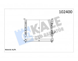 RADYATÖR PALIO 1.2-1.4 522x359x32 2 SIRA AL PL SİSTEM