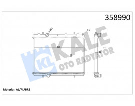 RADYATÖR PEUGEOT 307 YM-3008 RCZ-PARTNER TEPE BERLINGO III-308-5008-C4-C4 II DS4-C4 PICASSO DS5 C5