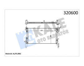 RADYATÖR PEUGEOT BIPPER-CITROEN NEMO-FIAT FIORINO 1.3-1.4 HDI 08