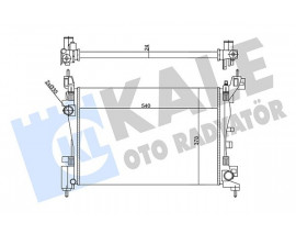 RADYATÖR PEUGEOT BIPPER-CITROEN NEMO-FIAT FIORINO 1.4 08 MT 24MM AL/MKNK 540X378X24
