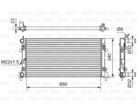 RADYATÖR POLO 1.2 TSİ-TDİ-1.6 TDİ 09 A1 1.2-1.4TFSİ 10 IBIZA 08 FABIA 10-14 648x339x24