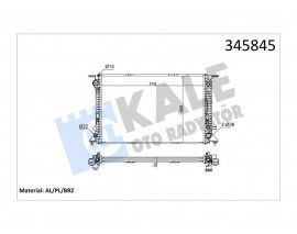 RADYATÖR Q5 3.0 TDİ guattro 08 720x470x32 AC /- MEK OTOM AL/PL/BRZ