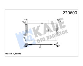 RADYATÖR RENAULT FLUENCE 1.6 BENZİNLİ 1 SIRA ALB SİSTEM