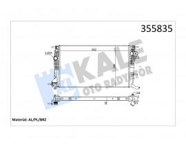 RADYATÖR RENAULT FLUENCE-MEGANE CC-MEGANE III RADYATÖR AL/BRZ 652X388X32