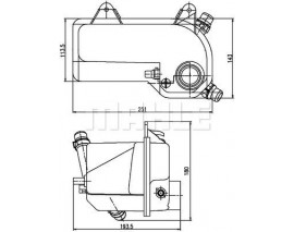 RADYATOR SU DEPOSU BMW E53 M54 M62