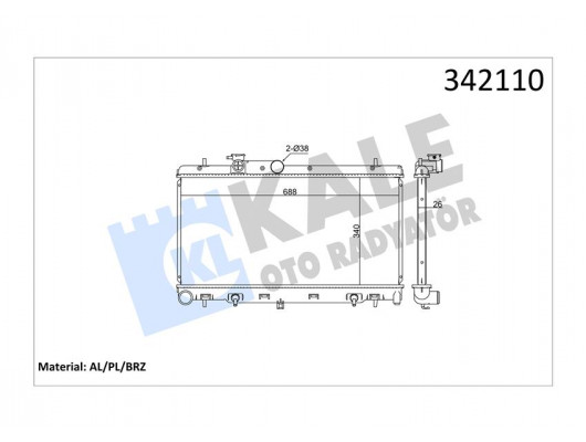RADYATÖR SUBARU LEGACY IV-OUTBACK AL-PL-BRZ