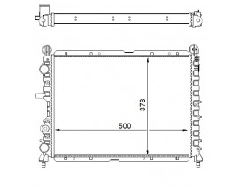 RADYATÖR TMPR-TIPO 1.4İ-1.6İ MEK AC KLİMASIZ 498x359x34