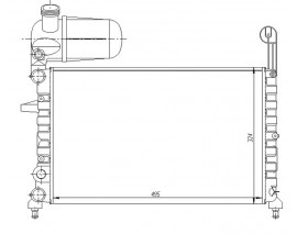 RADYATÖR TMPR-TIPO MEK KLİMASIZ 496x322x23 ALÜMİNYUM BİDONLU