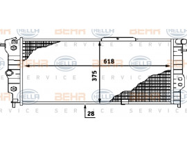 RADYATÖR VECTRA A 90-95 CALIBRA A 94-97 AC KLİMASIZ MEK 618x375x28