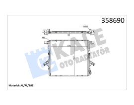 RADYATÖR VOLKSWAGEN AMAROK 2.0 TDI 2.0 TSI 10 - MT 22MM