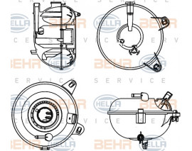 RADYATÖR YEDEK SU DEPOSU GENLESME KABI GOLF7-PASSAT-A3-LEON-OCTAVİA BM 2013 CRT 21 000S