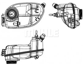 RADYATOR YEDEK SU DEPOSU MERCEDES W176 W246 C117 X117 X156