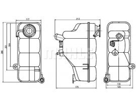 RADYATOR YEDEK SU DEPOSU MERCEDES W202 W463