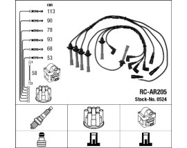 RC-AR205 ATEŞLEME KABLOSU