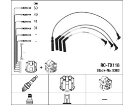 RC-TX118 ATEŞLEME KABLOSU