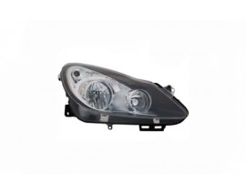 SAĞ FAR SİYAH/KROM OPEL CORSA D 06 14 ELEKTRİKLİ HALOJEN H7 H1 TANIM: EH SPORT OPC 111.YIL ADAPTİF HARİÇ