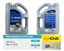 ŞANZIMAN YAĞI 80W API GL-4 3 LT