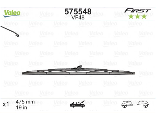 SİLECEK SÜPÜRGESİ 48cm x1 NORMAL TİP FİRST ÜNİVERSAL