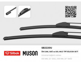 SİLECEK SÜPÜRGESİ 550/500MM MUZ TİPİ LOGAN II-SANDERO L8 08/12-03/15