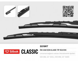 SİLECEK SÜPÜRGESİ 550/550MM BERLINGO-PARTNER -08 BOXER-JUMPER-DUCATO -06 P206-P306-XSARA-P406 SPRI NTER YT -PARTNER-VW LT ST -TRANSIT-CONNECT AUDI 100-R25 OLCU:550MM / 550MM RUZGARLIKLI