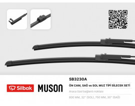 SİLECEK SÜPÜRGESİ 800/750MM MUZ TİPİ C4 PICASSO / C4 GRAND PICASSO 10/06