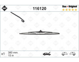 SILECEK SUPURGESI ARKA KANCALI 380mm MERCEDES W414 W463 SWF